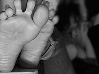 My Wrinkled Soles Are In Front Of Your Face While I&#039_m Giving Another Guy A Blowjob